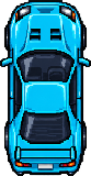 Carro esportivo azul